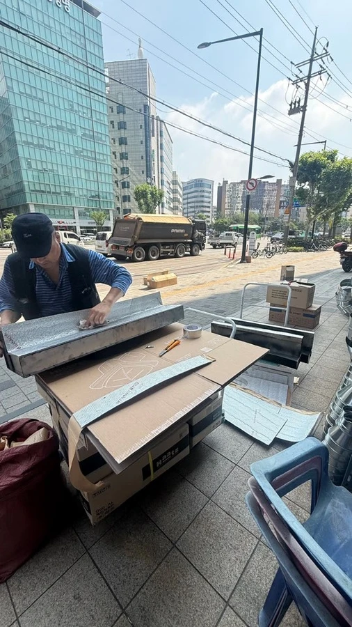 구로동 전열교환기시공 현장 사진