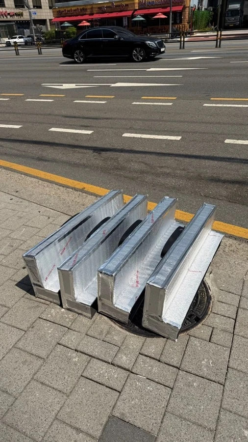 잠실동 스파이럴덕트시공 시공 사진