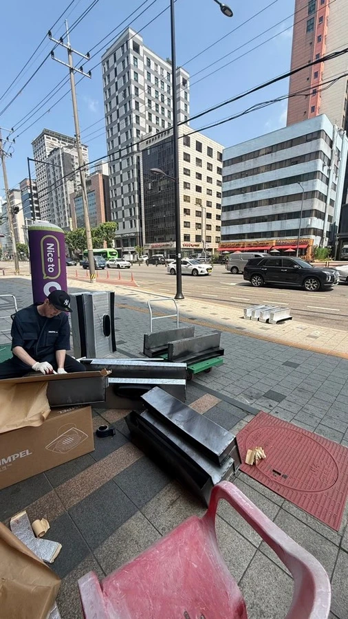 성수동 환기시공 현장 사진