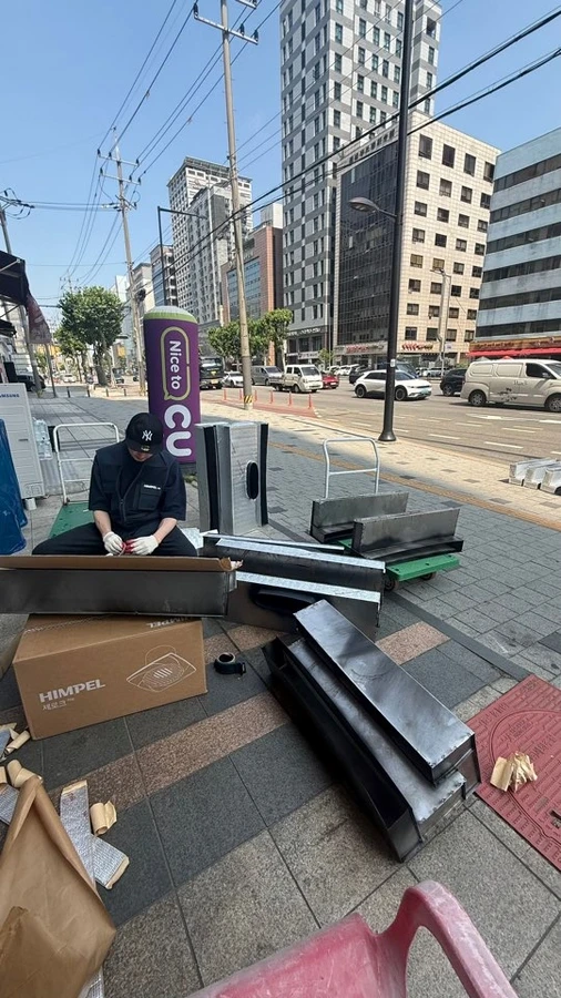 마포동 환기시공 현장 사진